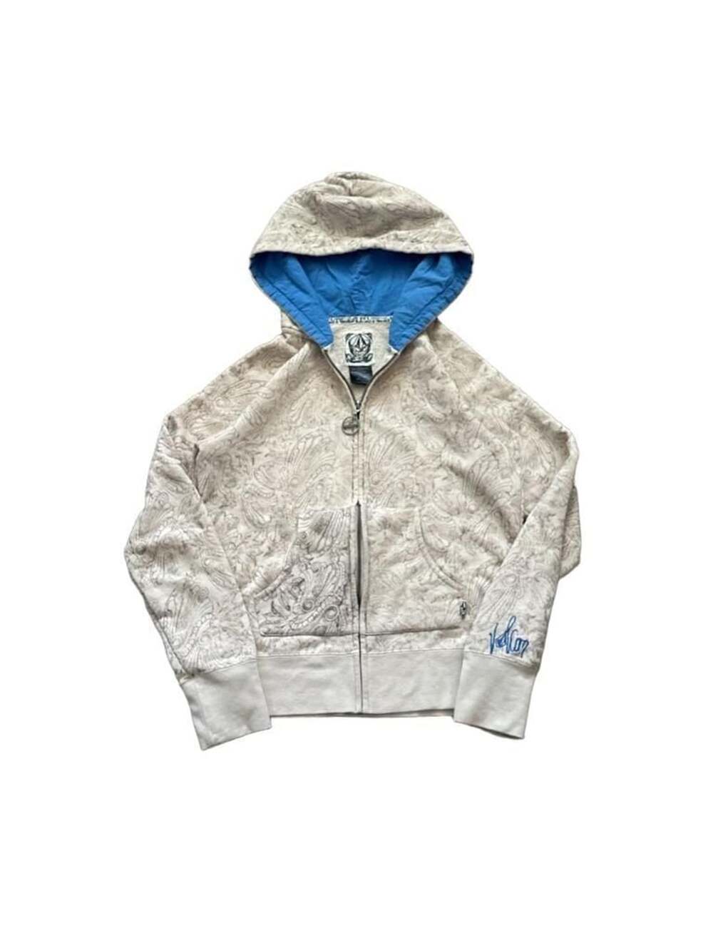 Volcom Vintage Wallpaper Print Full Zip Hoodie